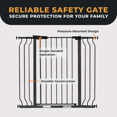 BalanceFrom Walk Thru Safety Gate, Fits 29.1-43.3" Openings, 36” Tall(Open Box)