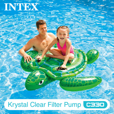 Intex 330 GPH Easy Set Pool Cartridge Filter Pump 28601EG (Open Box) (4 Pack)