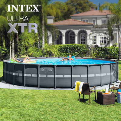 Intex 26339EH 24' x 52" Round Ultra XTR Frame Swimming Pool Set with Filter Pump