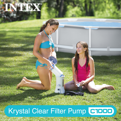 INTEX 1000 GPH Easy Set GFCI Pool Filter Pump | 56637EG (Open Box) (3 Pack)