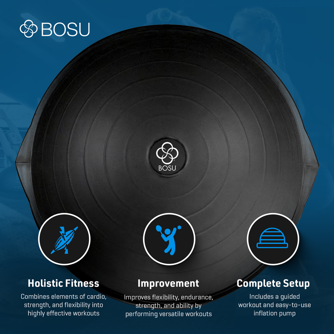 BOSU Sport Travel Size Balance Trainer 20" Stability Balance Ball (Open Box)