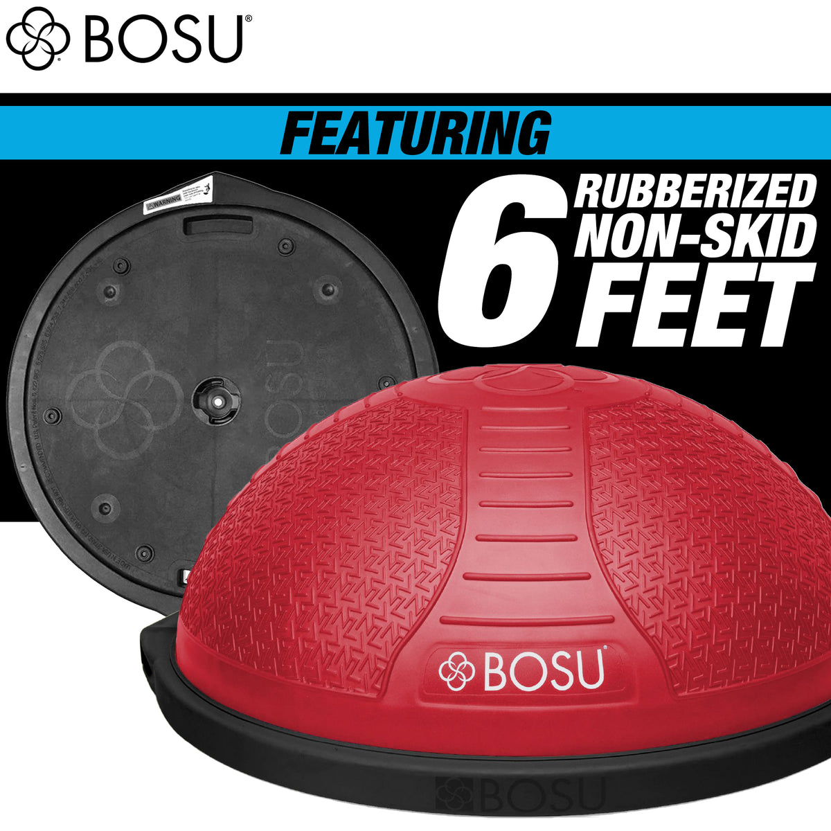 Bosu NEXGEN Balance Strength Trainer, Home Gym Workout Equipment, 26",Neon Flare