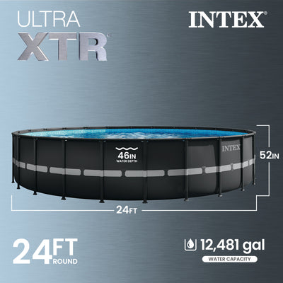 Intex 24' x 52" Ultra XTR Frame Round Pool Set with Sand Filter Pump (Used) - VMInnovations