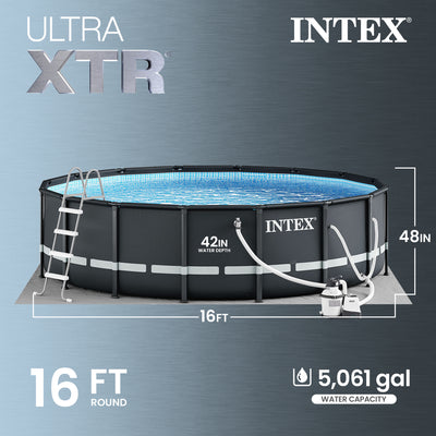Intex 16ft x 48in Ultra XTR Frame Above Ground Pool Set w/ Pump (Open Box)