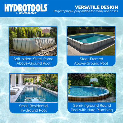 Swimline Hydrotools Variable Speed Above-Ground Swimming Pool Pump, 115/230V - VMInnovations