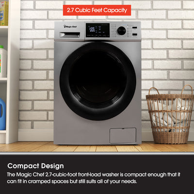 Magic Chef 2.7 Cu Ft Front Load Washer Dryer Combo Clothes Dryer Washing Machine - VMInnovations