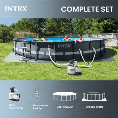 20'x48" Ultra XTR Frame Pool Set w/2100 GPH Filter + Accessories (Open Box)