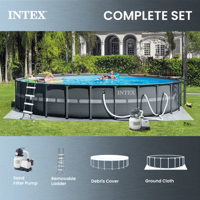 Intex 24' x 52" Ultra XTR Frame Round Pool Set with Sand Filter Pump (Used) - VMInnovations
