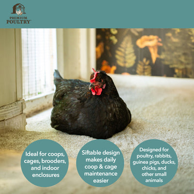 Premium Poultry 10 Lb Bag Hemp Cozy Coop Siftable Chicken Bedding for Coops