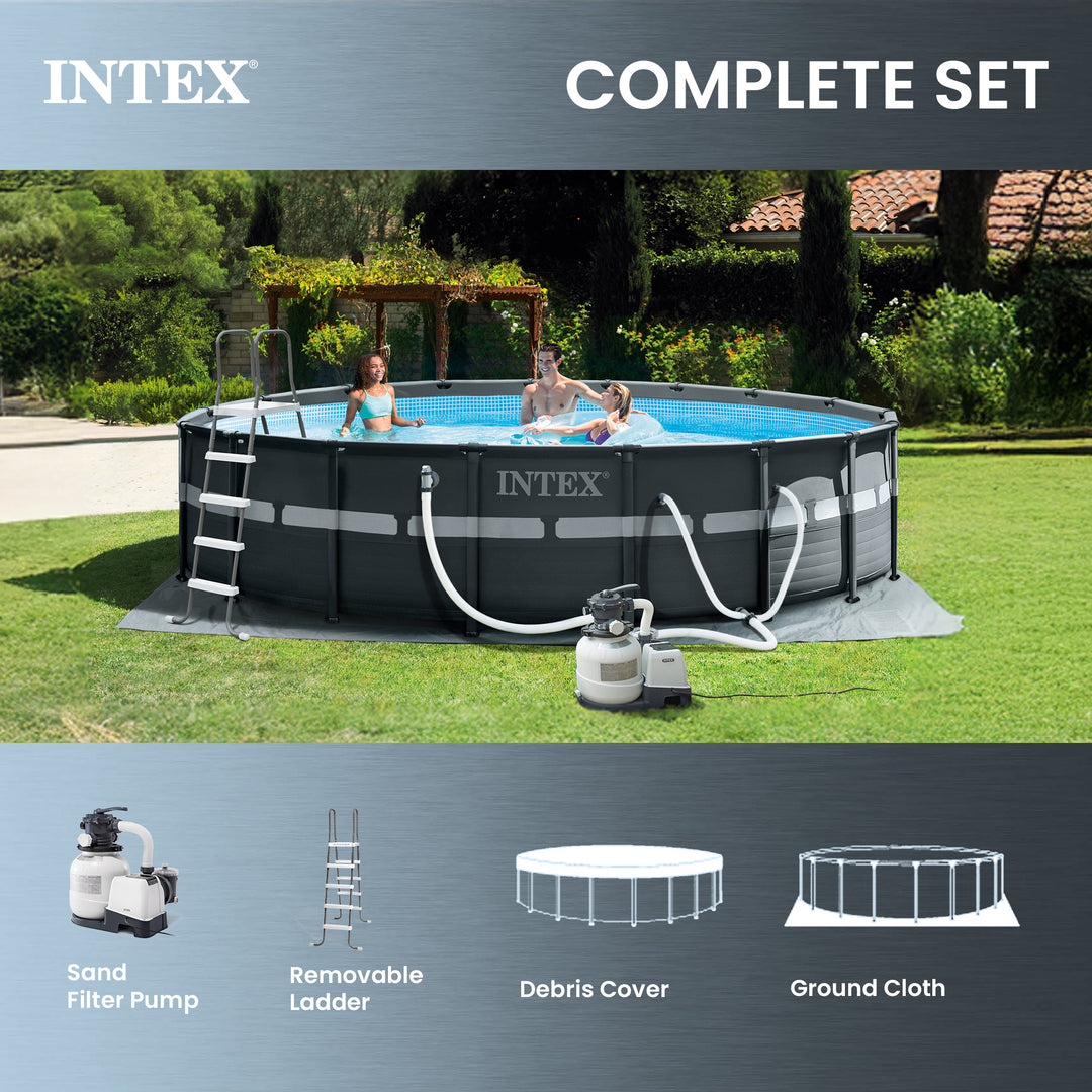 Intex 18' x 52" Ultra XTRA Frame Above Ground Swimming Pool Set, Pump (Open Box)