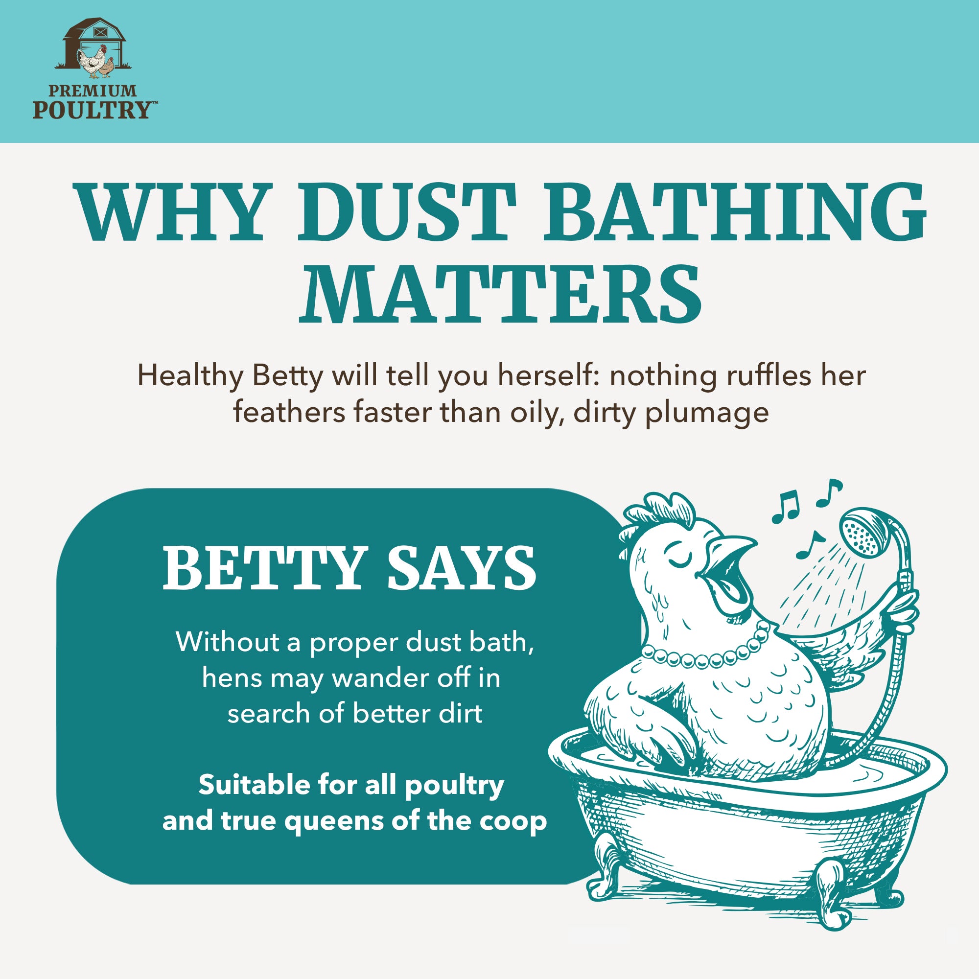 Premium Poultry Diva Dust Bath with Lavender & Tea Tree, Chicken Coop, 20 Lb Bag