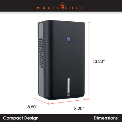 Magic Chef Mini 3.2 Pint Dehumidifier with Quiet Operation and Tank Indicator - VMInnovations