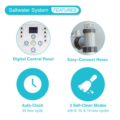Intex Krystal Clear Saltwater System for Above-Ground Pools up to 15,000 Gallons (Refurbished)