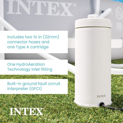 INTEX C1000 Cartridge Filter Pump for Above Ground Pool, 1000 GPH Pump Flow Rate