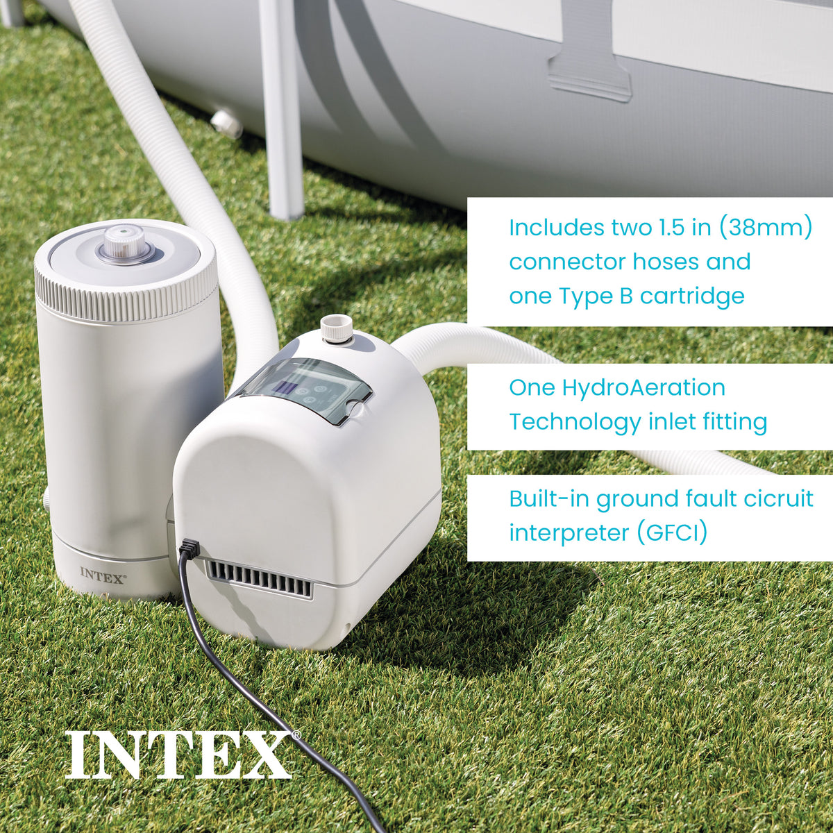 INTEX C2500 Krystal Clear Cartridge Filter Pump for Above Ground Pools (Used) - VMInnovations