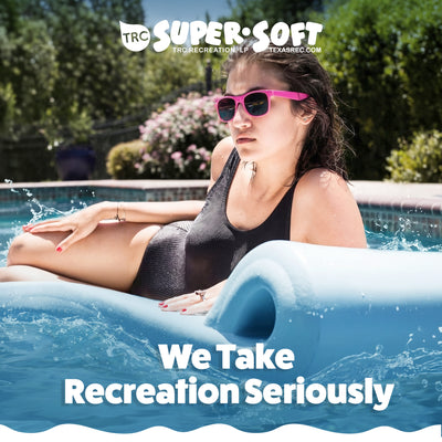 TRC Recreation Ultra Sunsation 2.5 Inch Thick Foam Pool Float Lounge Mat, Pink