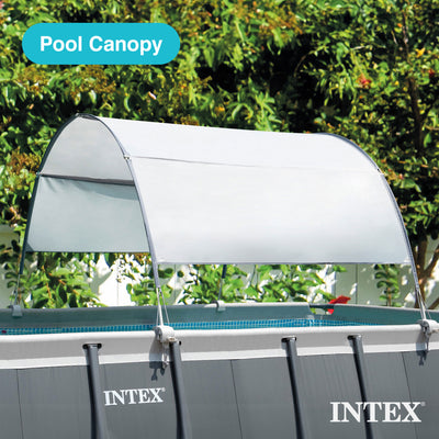 Intex 18Ft x 52In Ultra XTR Rectangular Frame Swimming Pool Kit w/Pump & Canopy