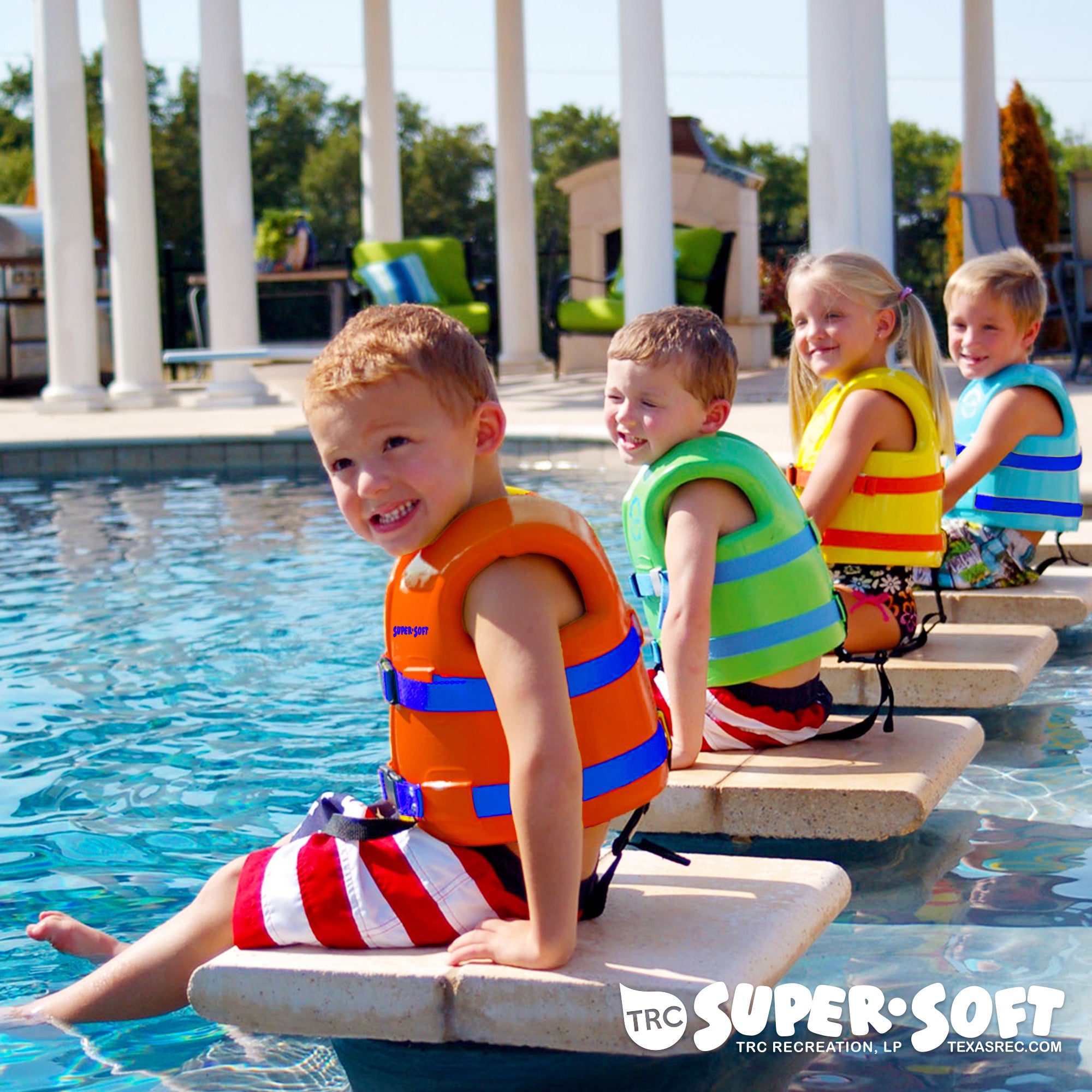 TRC Recreation Super Soft Child Life Jacket Swim Safety Vest, Small, (Open Box)