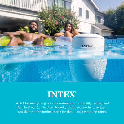 INTEX Smart Pool Water Analyzer with App for Saltwater System & Sand Filter Pump