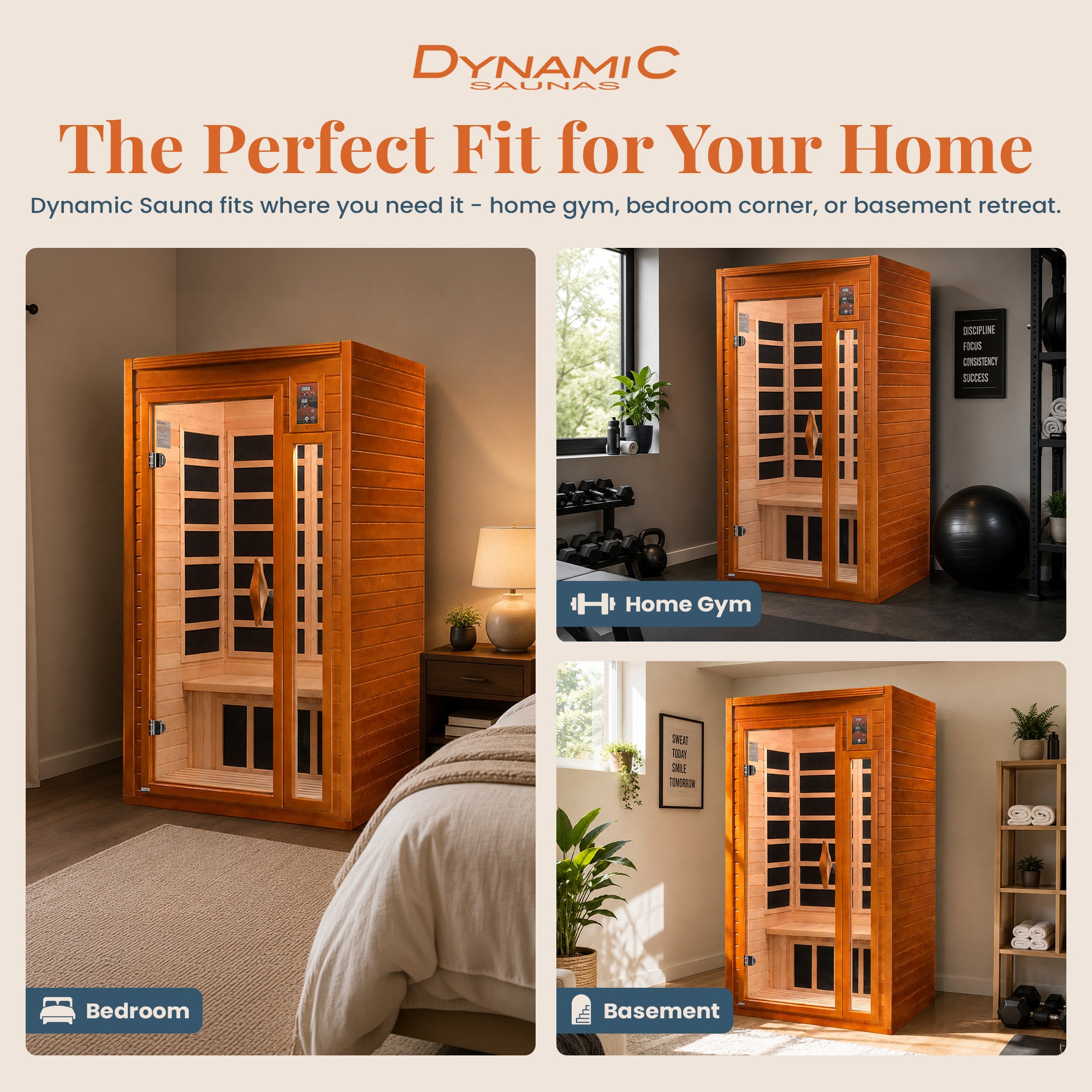 Dynamic 1 to 2 Person Hemlock Wood Low EMF FAR Infrared Sauna For Home (Damaged)