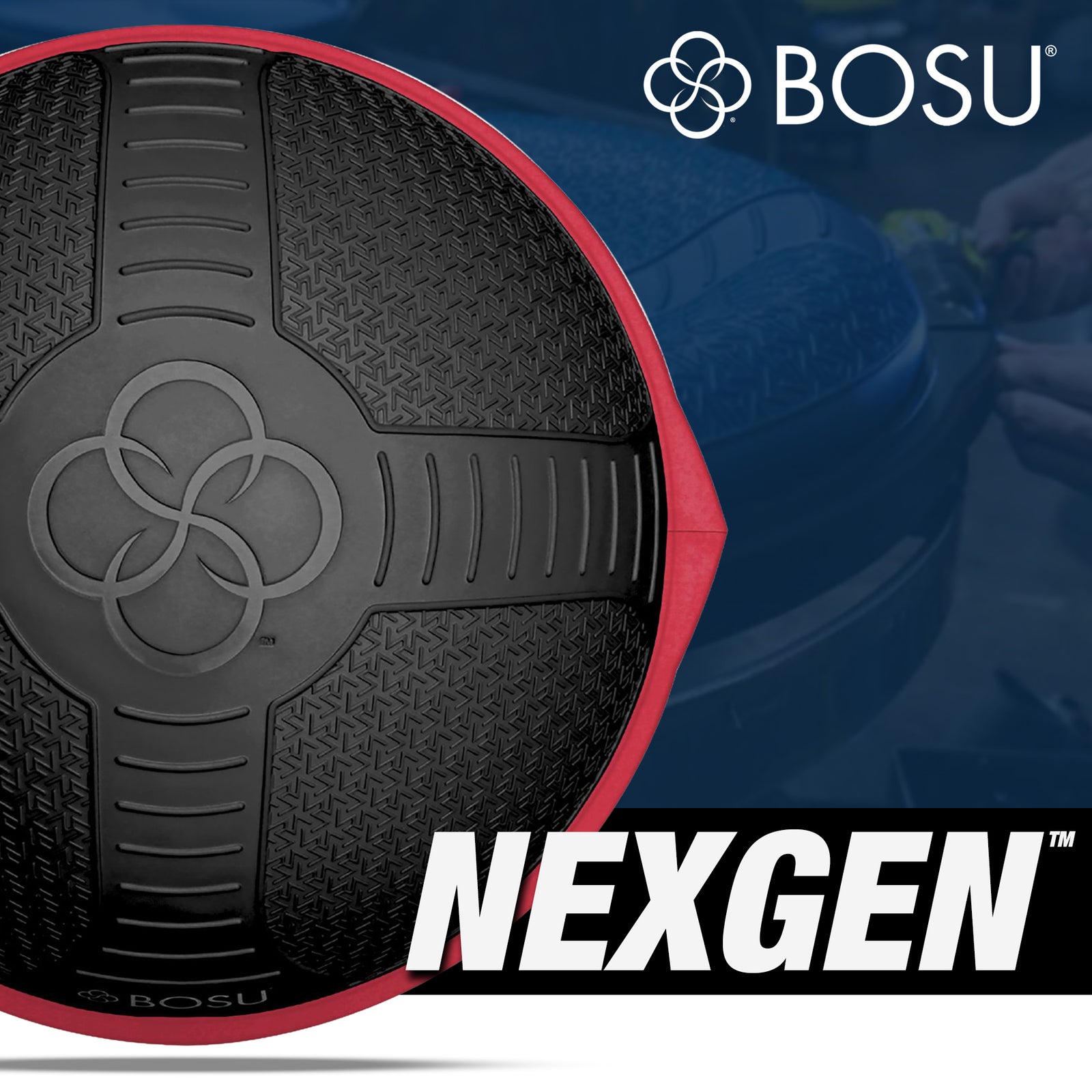 Bosu NEXGEN Balance Strength Trainer, Home Gym Workout Equipment, 26",Cosmic Ash - VMInnovations