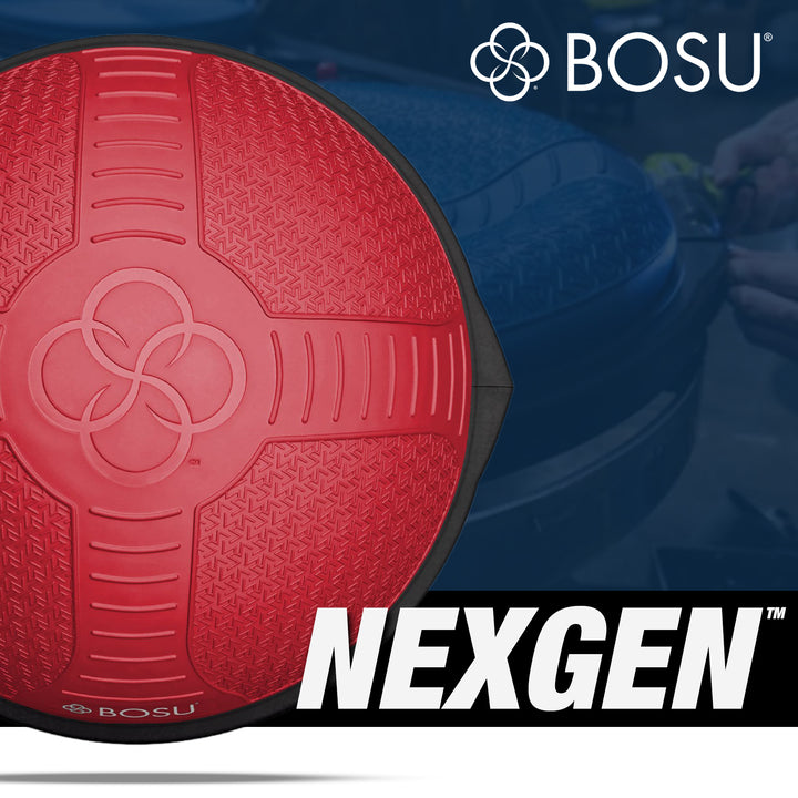 Bosu NEXGEN Balance Strength Trainer, Home Gym Workout Equipment, 26",Neon Flare