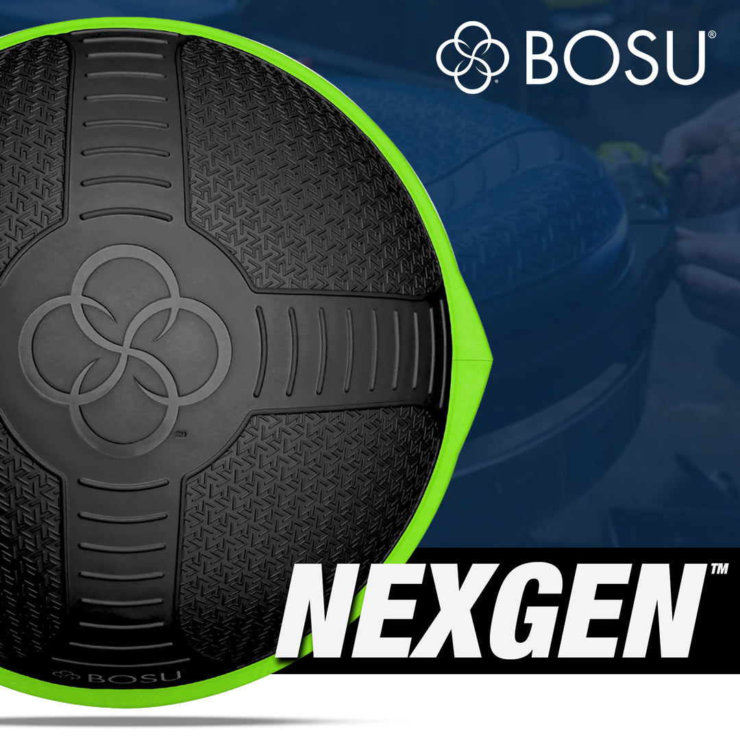 Bosu NEXGEN Balance Strength Trainer, Home Gym Workout Equipment, 26", Black