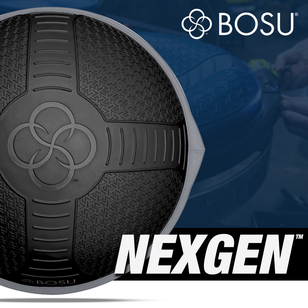 Bosu NEXGEN Balance Strength Trainer, Home Gym Workout Equipment, 26", Black