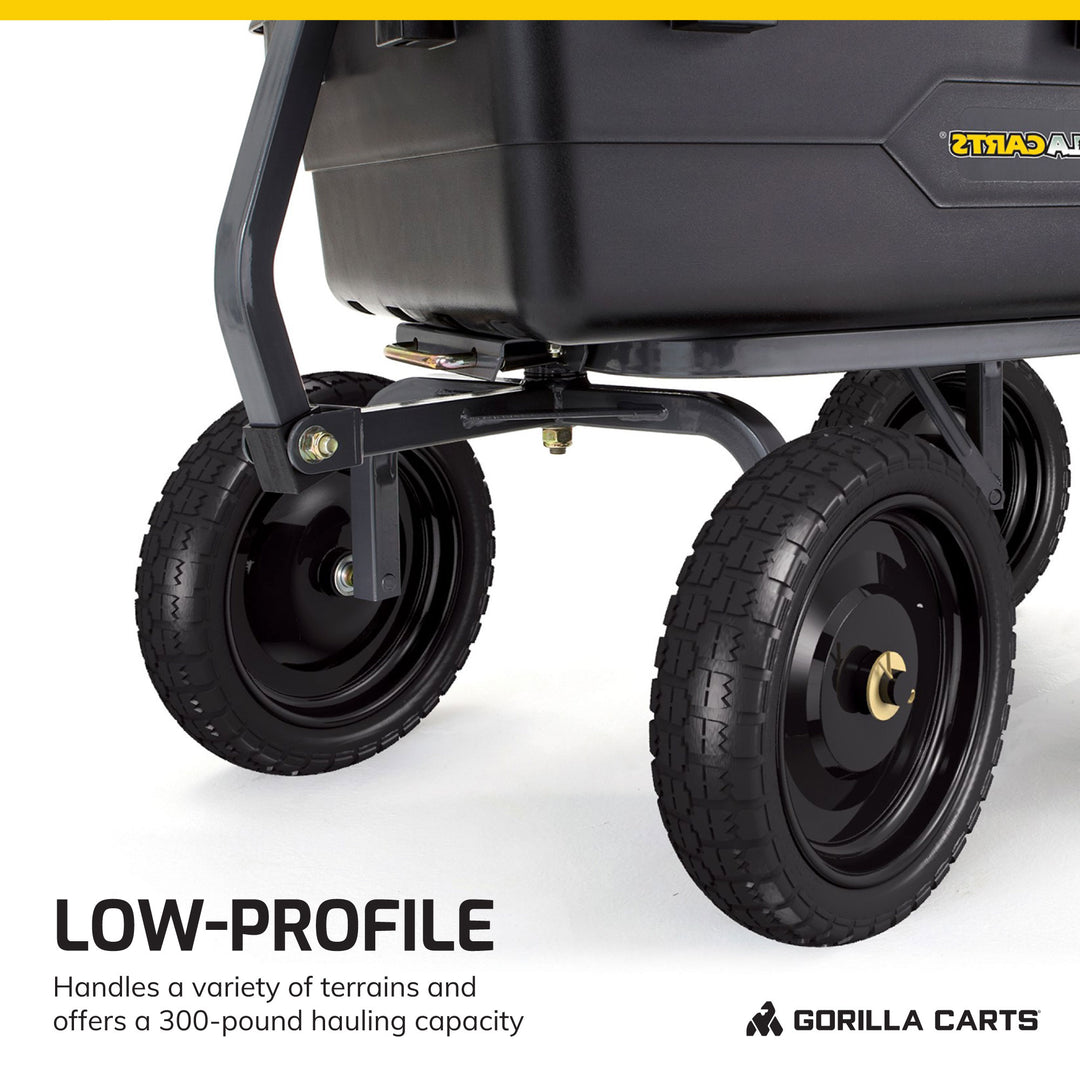 Gorilla Carts 10 Inch No Flat Replacement Tire Utility Cart, 2 Pack (Open Box)