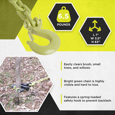 Brush Grubber Chain for Attaching Brush Grubber Tools to Vehicle (Open Box) - VMInnovations
