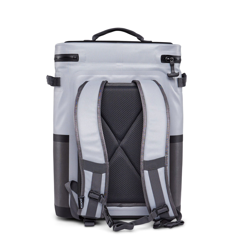 Igloo Reactor 24 Can Soft Insulated Waterproof Backpack Cooler, Gray (Open Box)