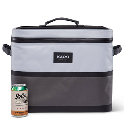 Igloo Reactor 30 Can Soft Sided Insulated Waterproof Cooler Bag, Gray (Open Box)