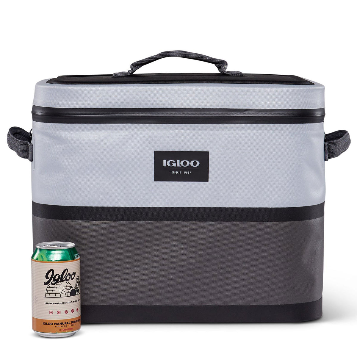 Igloo Reactor Soft Sided Insulated Waterproof Cooler Bag, Gray (For Parts)