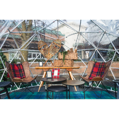 Sonostar Hub Standard Bubble Dining Pod Glamping Dome Gazebo Shelter Kit, White