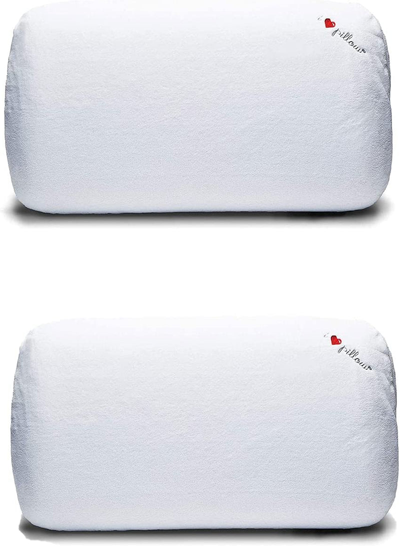 I Love Pillow Comfort Medium Profile Memory Foam Sleep Pillow, Queen (2 Pack)