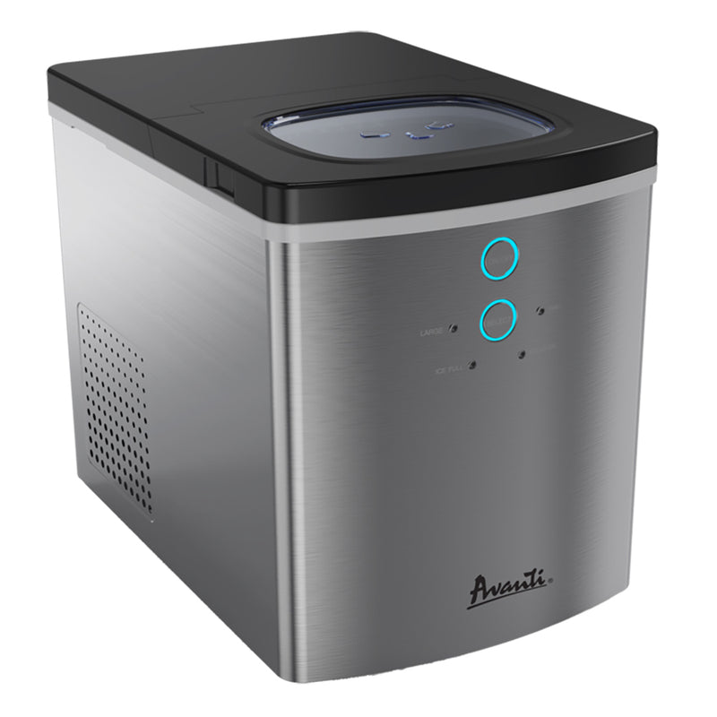 Avanti IM1213S-IS Portable Home Countertop Ice Maker Machine, Stainless Steel