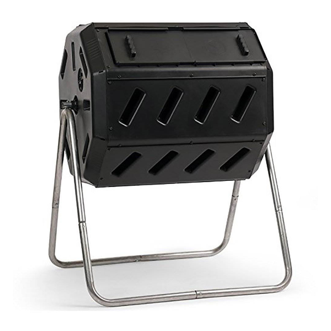 FCMP Outdoor IM4000 37 Gallon Dual Chamber Tumbling Composter Bin (Used)