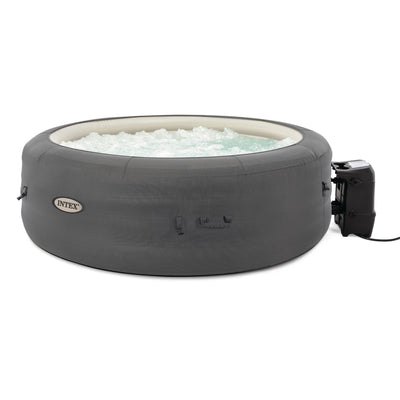 Intex SimpleSpa Bubble Massage 6 Person Inflatable Hot Tub with Energy Cover