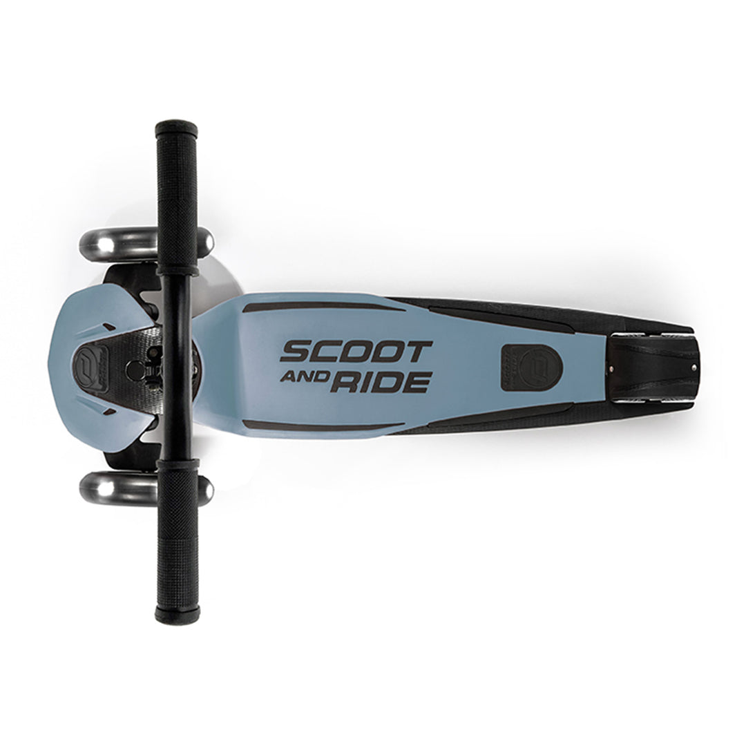 Scoot & Ride Highwaykick 5 Kid & Teen Adjustable Kick Scooter, LED Wheels, Steel