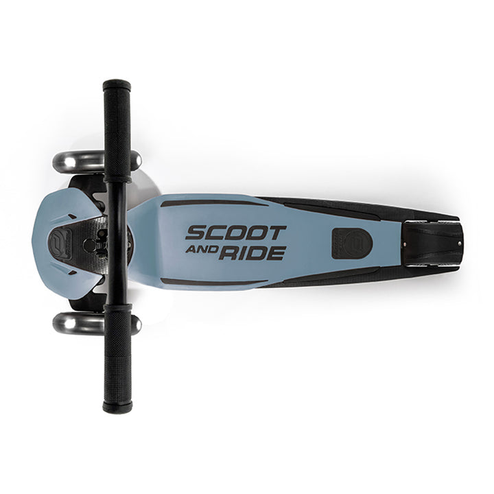 Scoot & Ride Highwaykick 5 Kid & Teen Adjustable Kick Scooter, LED Wheels, Steel