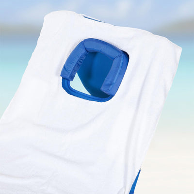 Ostrich Cutsom Fitted Beach Towel designed to fit on Chaise Lounge Beach Chairs - VMInnovations