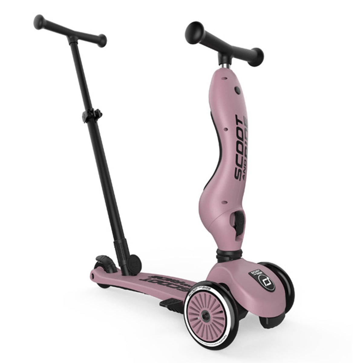 Scoot & Ride 2-in-1 Kids Scooter w/ Push Bar, Highwaykick 1 Push & Go (Open Box) - VMInnovations