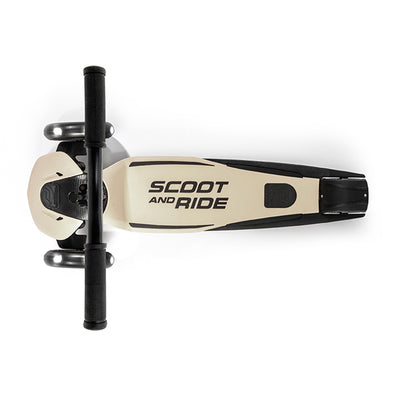Scoot & Ride Highwaykick 5 Kids Adjustable Kick Scooter with LED Wheels, Ash - VMInnovations