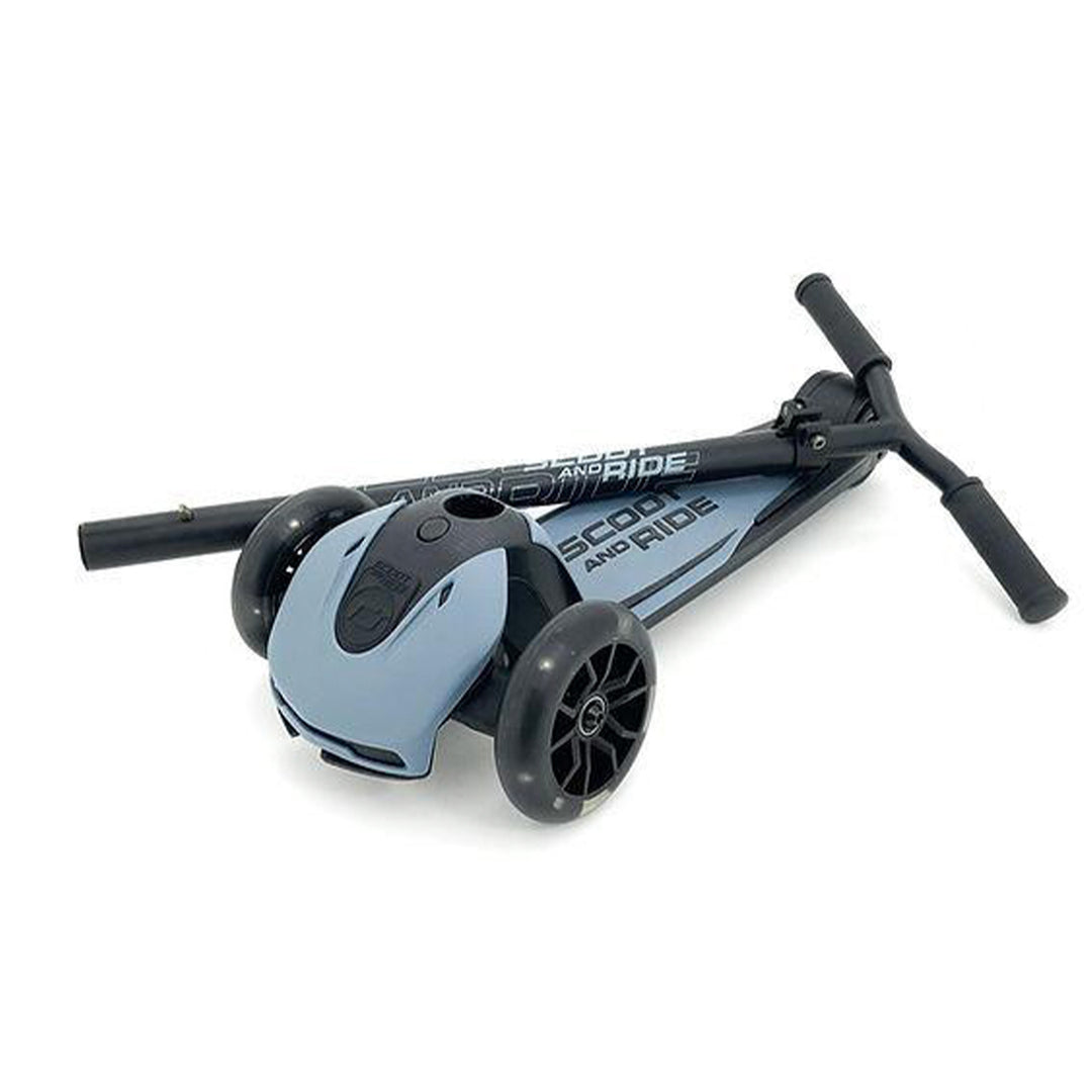 Scoot & Ride Highwaykick 5 Kid & Teen Adjustable Kick Scooter, LED Wheels, Steel