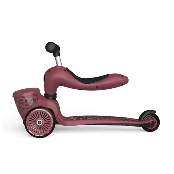 Scoot & Ride 2-in-1 Kids Scooter with Basket, Highwaykick 1 Lifestyle, Wildcat - VMInnovations
