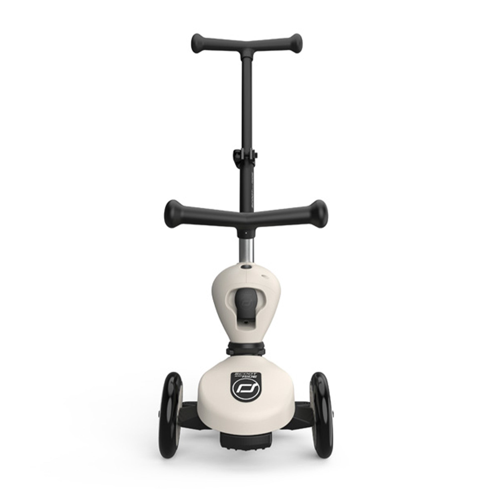 Scoot & Ride 2-in-1 Kids Scooter with Push Bar, Highwaykick 1 Push & Go, Ash - VMInnovations