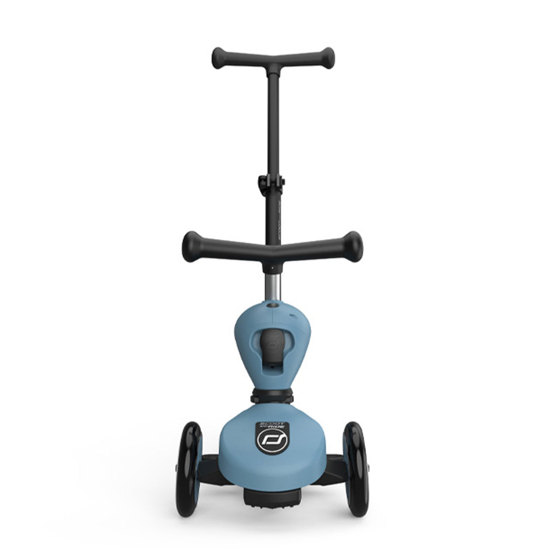 Scoot & Ride 2-in-1 Kids Scooter w/ Push Bar, Highwaykick 1 Push & Go, Steel