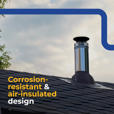 DuraVent DuraPlus 6" Stainless Steel Chimney Cap for Dryer Parts (Open Box) - VMInnovations