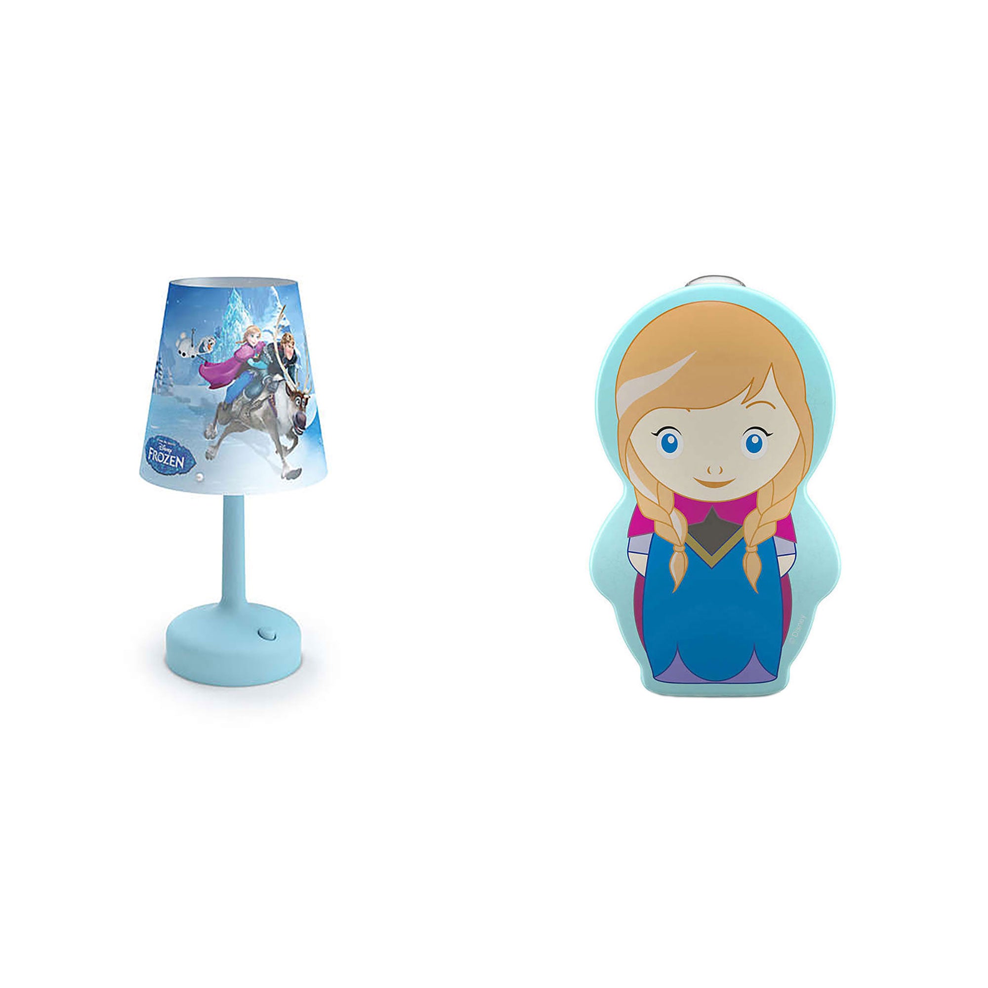 Philips Disney Frozen Kid's Table Lamp w/ Philips Kids LED Disney Frozen Light