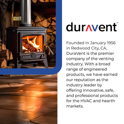 DuraVent DuraPlus Chimney Pipe, Stainless Steel, Double Wall, 6” x 12”(Open Box) - VMInnovations